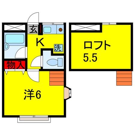 八幡宿駅 徒歩8分 1階の物件間取画像
